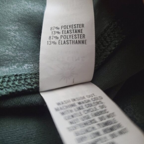 NWT AERIE Green Coated Faux Leather Limited Edition V Yoke High Rise Leggings- M - Picture 4 of 8
